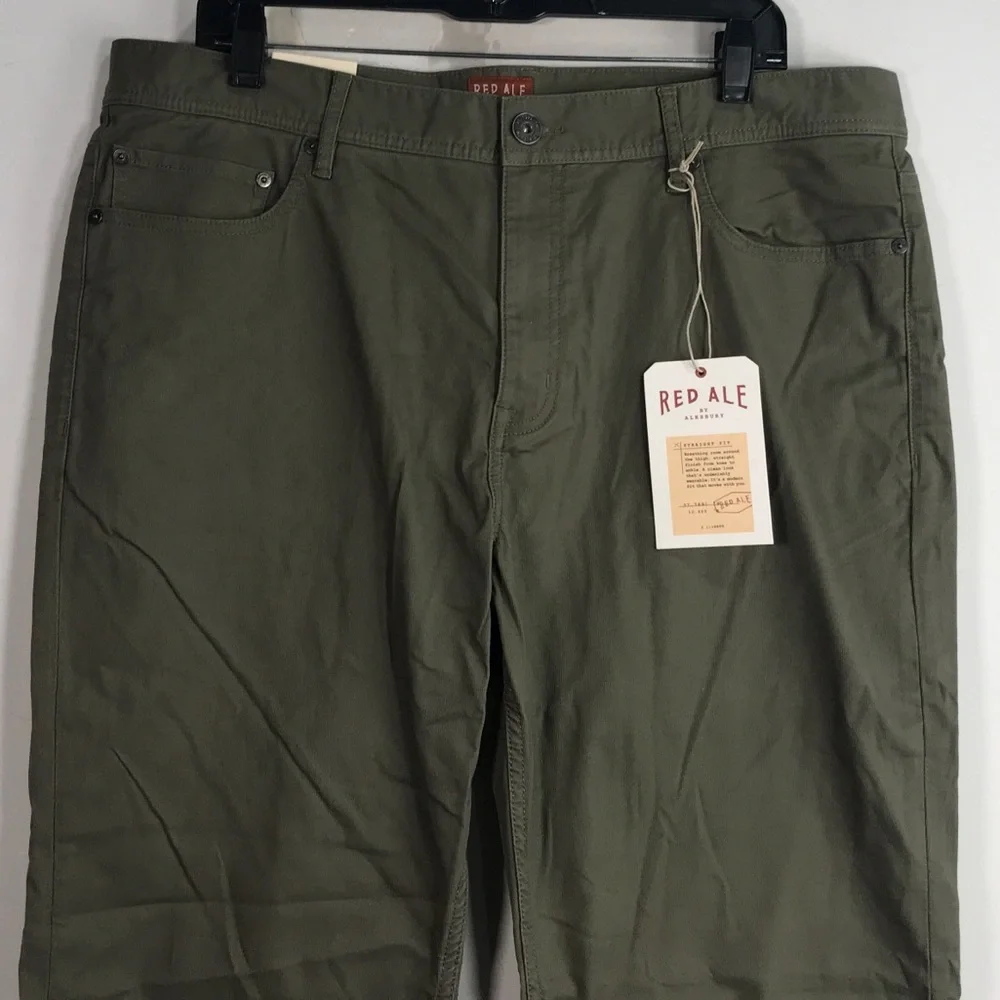 Red Ale by Alesbury Straight Fit Pant, Size 36 x 30 - Green Men's - Picture 4 of 9